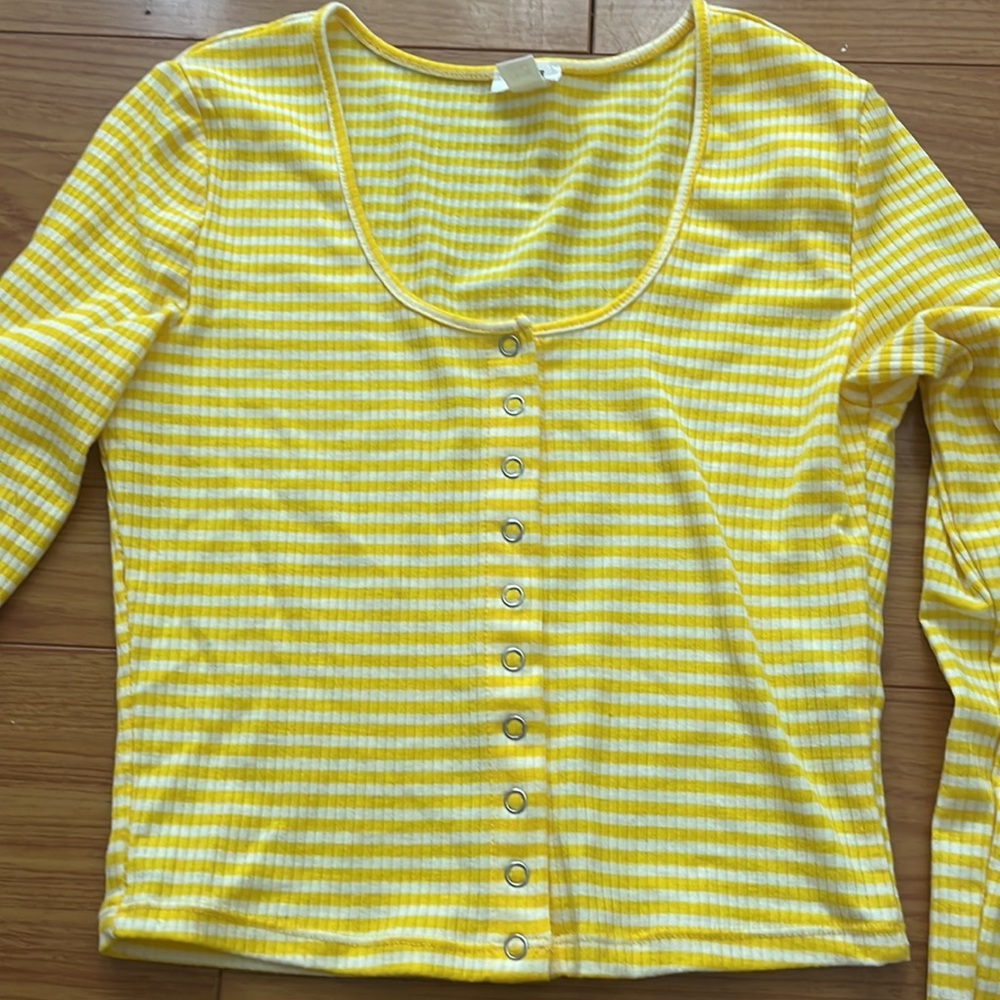 Striped Yellow Top - Picture 2 of 3